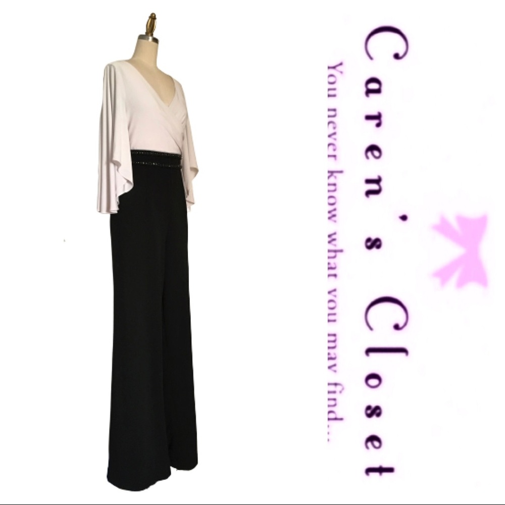 NWOT Adrianna Papell Flutter Sleeve Jumpsuit - Picture 5 of 8